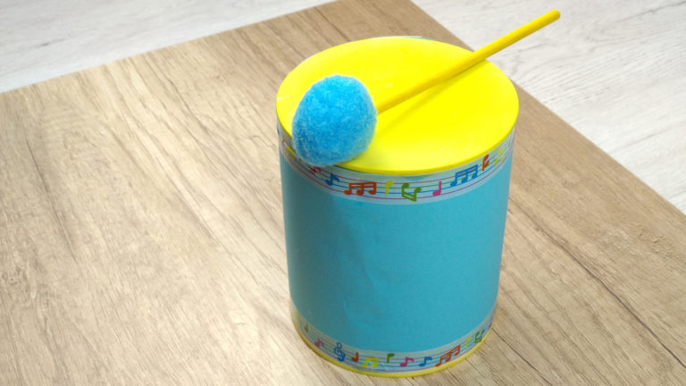 Tambor con material reciclado