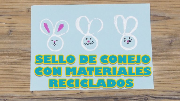 Crea tu propio sello de conejo con materiales reciclados en solo unos pasos